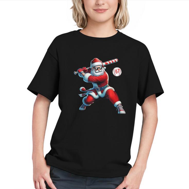 Santa Baseball Six Seven 6 7 Meme Christmas Men Boys Player Graphic Youth