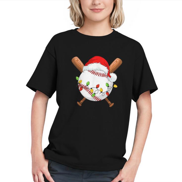 Santa Sports For Men Boys Christmas Baseball Player Graphic Youth