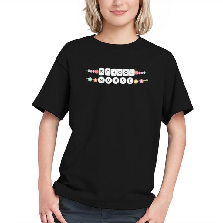 School Nurse Friendship Bracelet Back to School Youth T-Shirt
