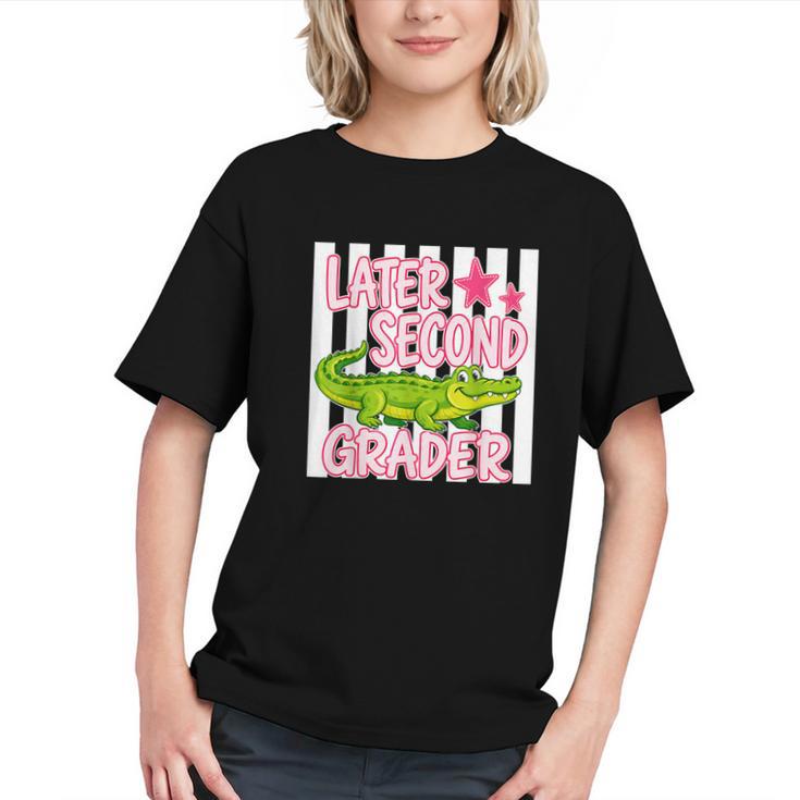 See You Later 2nd Grade! Alligator Back to School Youth T-shirt