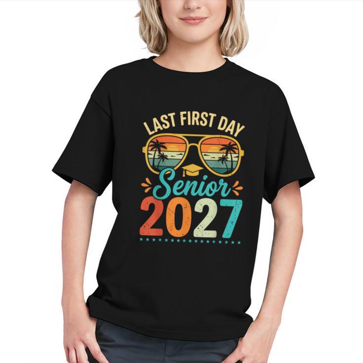 Senior 2027 Last First Day Back to School Youth T-Shirt
