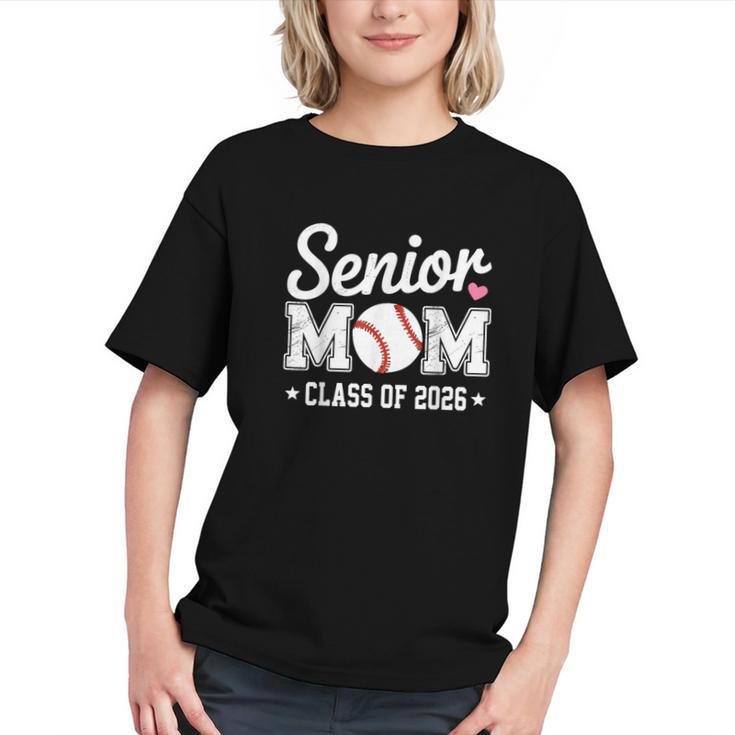 Senior Mom Class Of 2026 Baseball Retro Mom Graduation 2026 Graphic Youth
