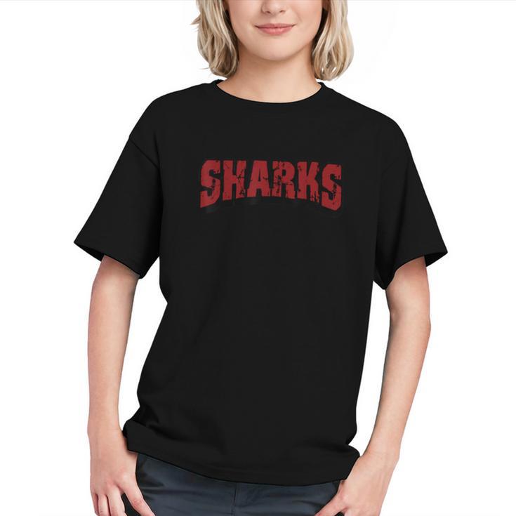 Shark Pride Unleashed! Back to School Mascot Youth T-Shirt