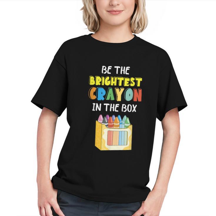 Shine Bright! Creative Crayon Back to School Youth T-shirt