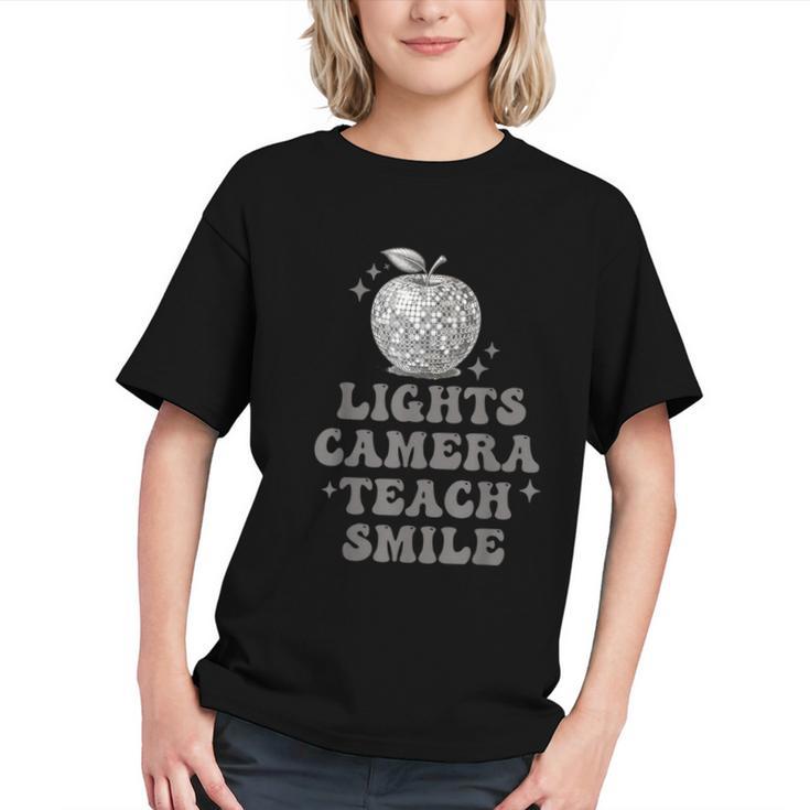 Shine Bright in Class! Disco Teach Back to School Youth T-Shirt