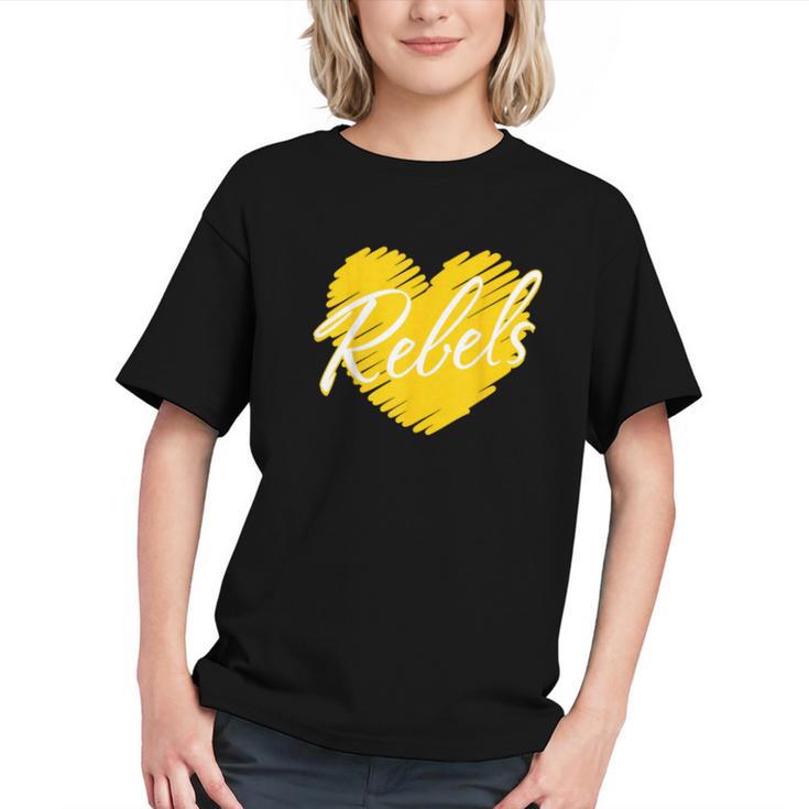 Show Your Rebels Heart Back to School Youth T-shirt