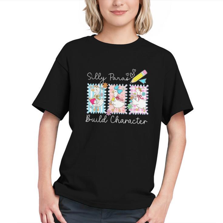 Silly Paras Build Character Back to School Youth T-Shirt