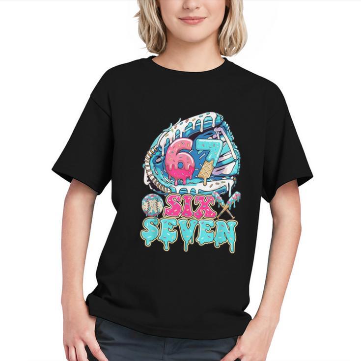 Six Seven 67 Ice Cream Drip Baseball For Boy Kids Youth Graphic Youth