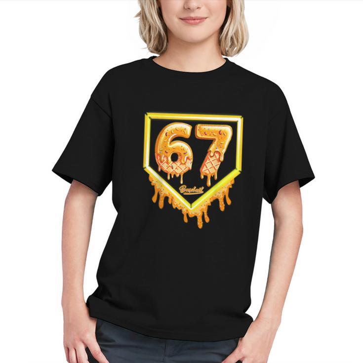Six Seven 67 Meme Gen Alpha Slang Baseball 101 Graphic Youth