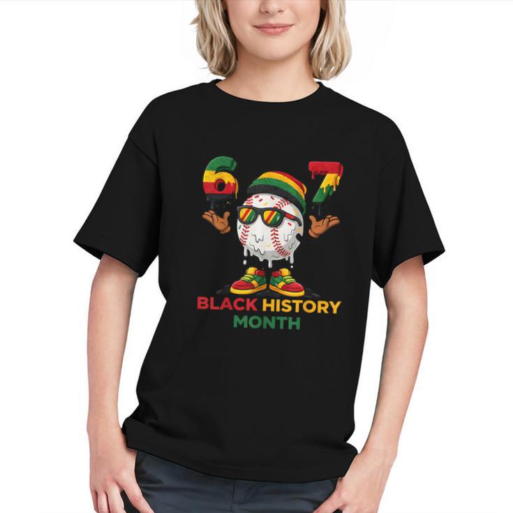Six Seven History Month Baseball Drip Sports Graphic Youth