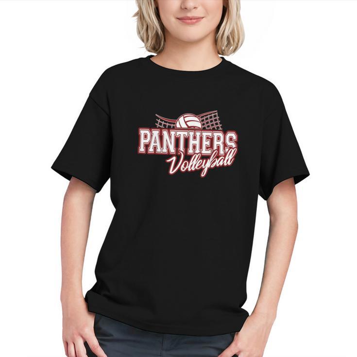 Spike into the Season! Panthers Volleyball Back to School Youth T-shirt