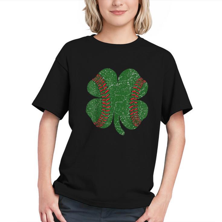 St Patricks Day Shamrock Baseball Saint Paddy's Graphic Youth
