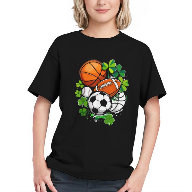St Patricks Day Shamrock Basketball Baseball Football Soccer Graphic Youth