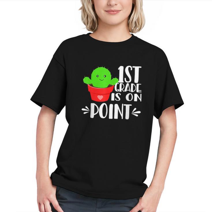 Stay Sharp in 1st Grade! Cactus Back to School Youth T-shirt