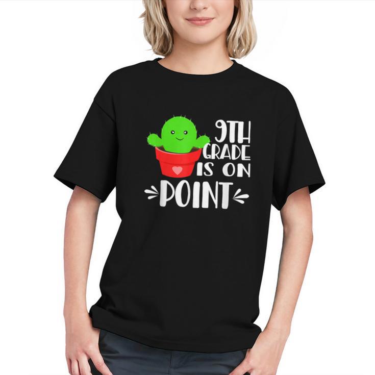 Stay Sharp in 9th Grade! Cactus Back to School Youth T-Shirt