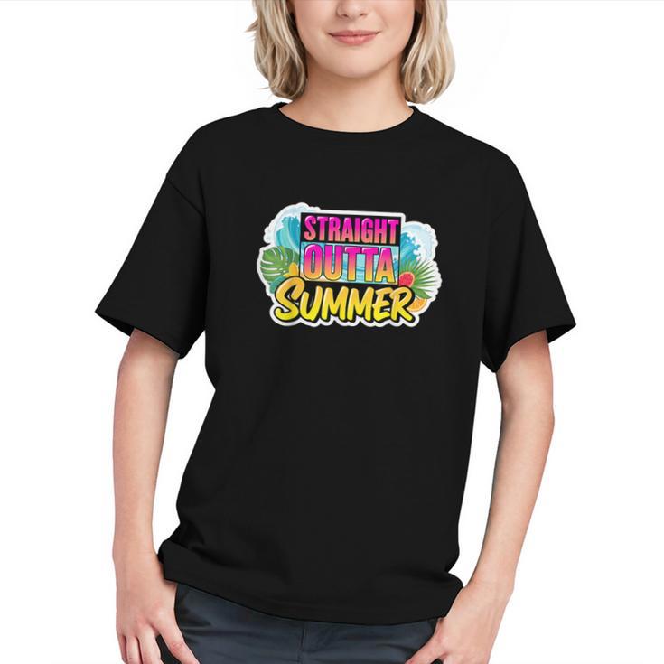 Straight Outta Summer! First Day Back to School Youth T-Shirt