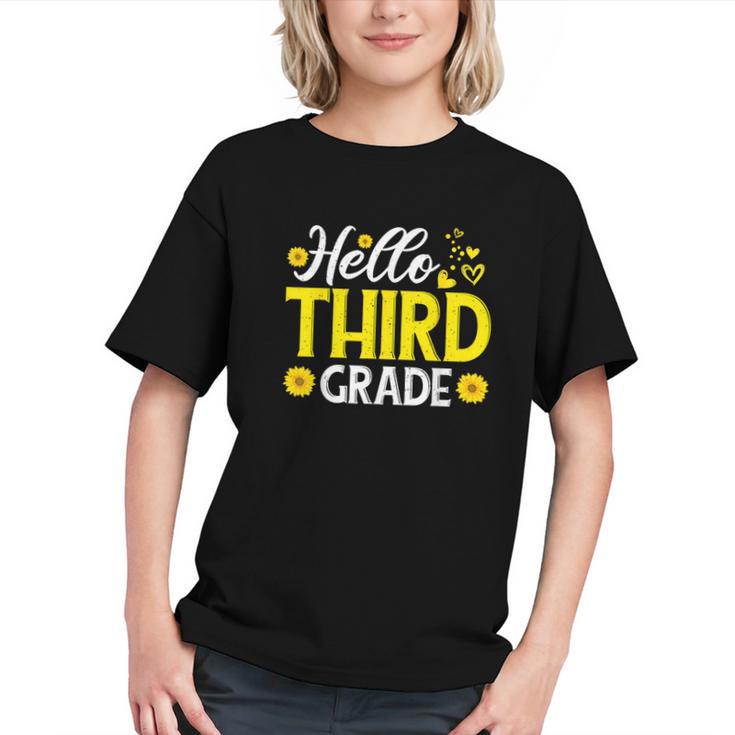 Sunny Sunflower Vibes for 3rd Grade Back to School Youth T-Shirt