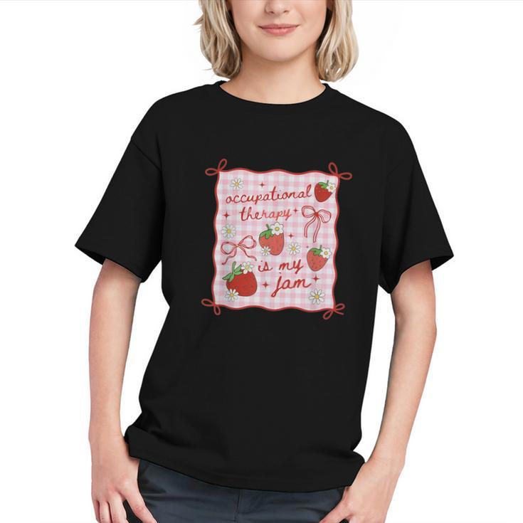 Sweet Strawberry OT Vibes Back to School Youth T-shirt