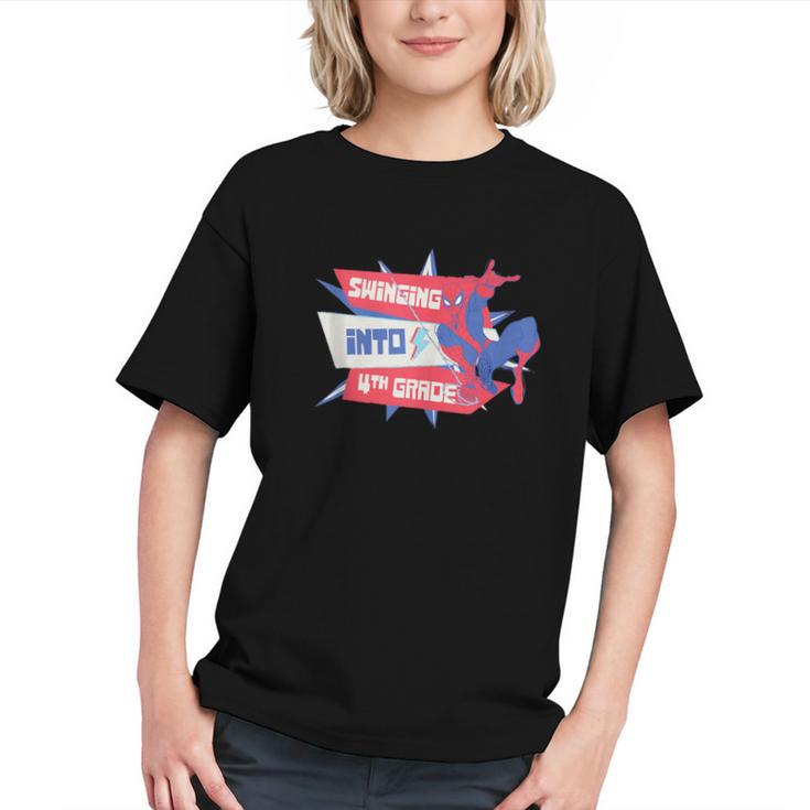 Swing into 4th Grade! Spider-Man Back to School Youth T-Shirt