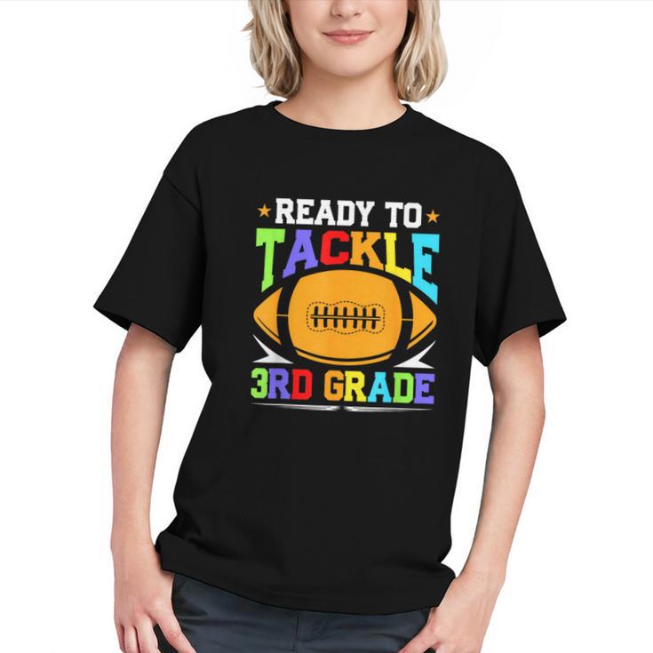 Tackle 3rd Grade! Football Back to School Youth T-Shirt