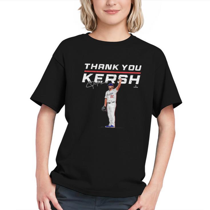 Thank You Kersh Clayton Kershaw Los Angeles Baseball MLBPA Graphic Youth