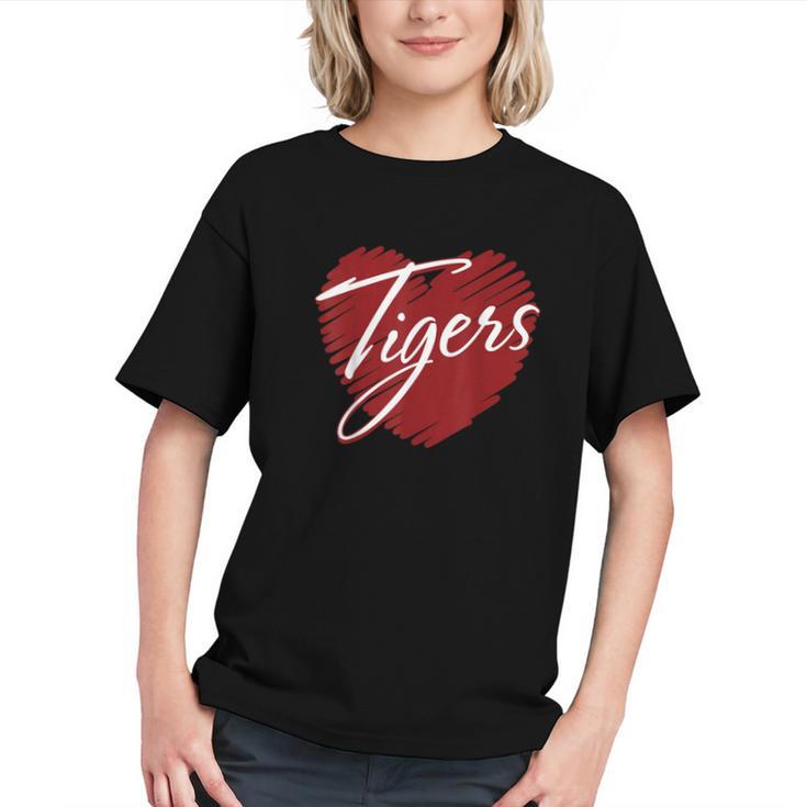 Tigers Heart Back To School Spirit M Graphic Youth Tigers Heart Back To School Spirit M Graphic Youth
