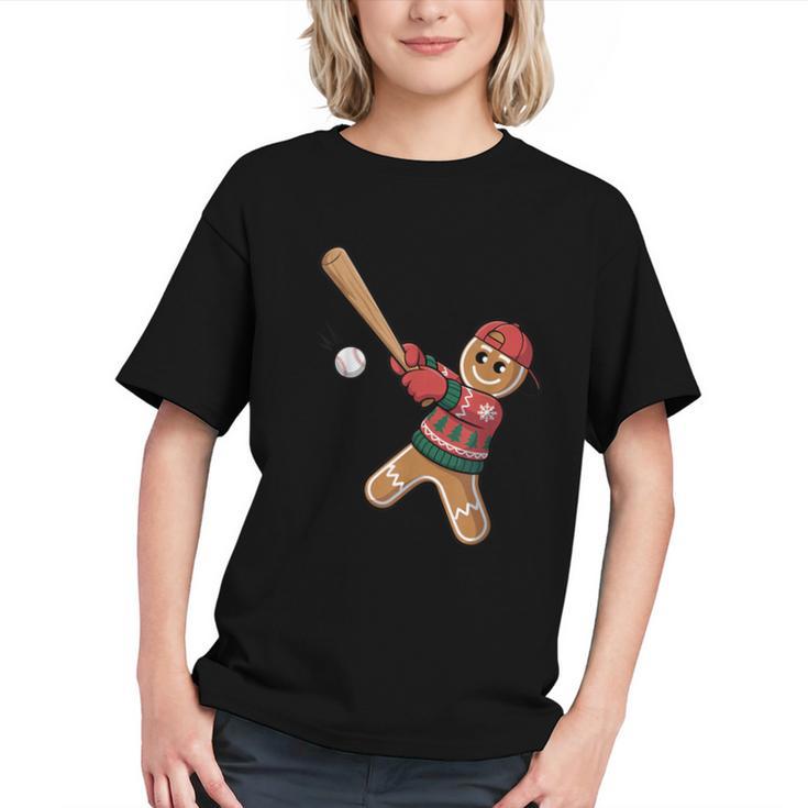 Ugly Christmas Sweater Gingerbread Baseball Toddler Kids Graphic Youth