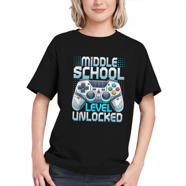 Unlock Middle School! Gamer First Day Back to School Youth T-Shirt