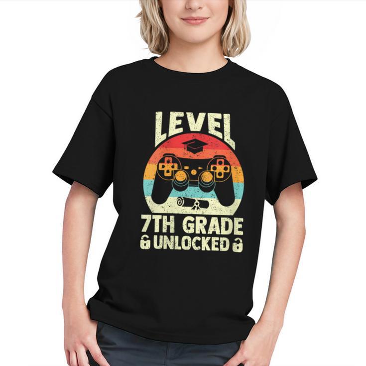 Unlocking 7th Grade! Gamer Back to School Youth T-Shirt