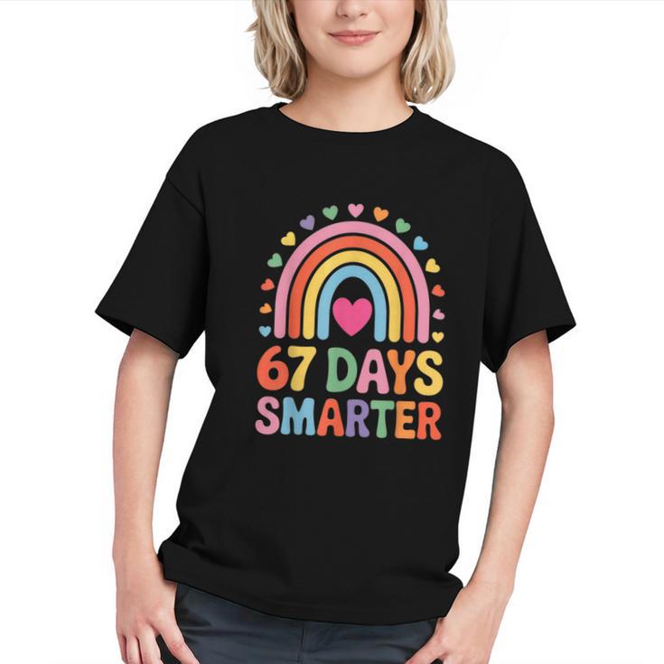 Vibrant Rainbow 67 Days Smarter Back to School Youth T-Shirt