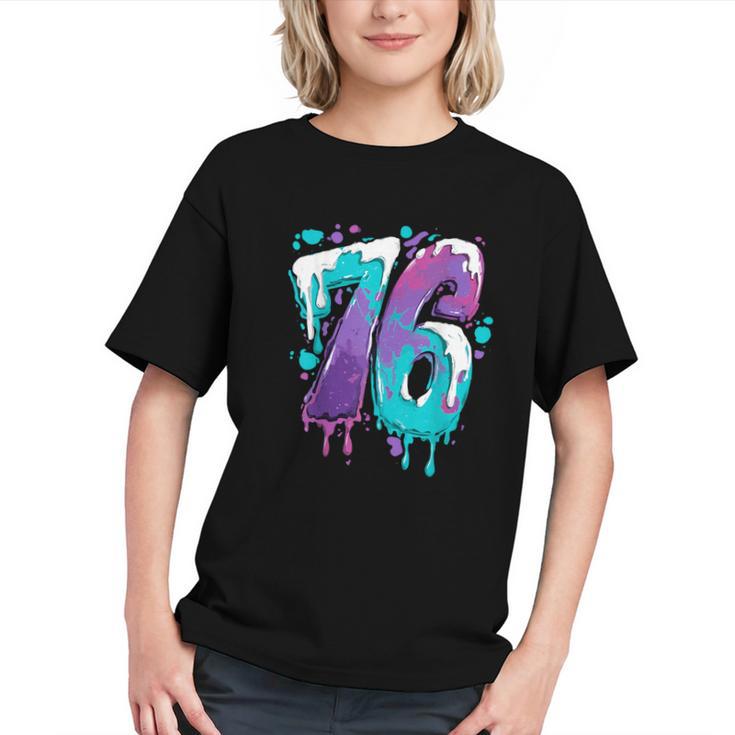 Vintage Baseball 76 Number Graphic Youth