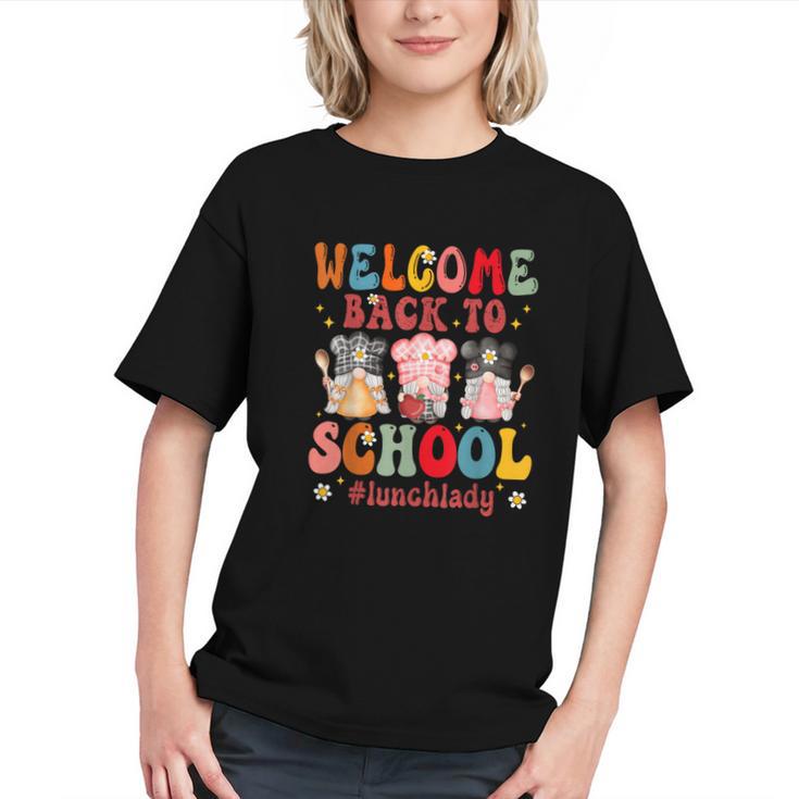 Welcome Back To School Cafeteria Worker Lunch Lady Graphic Youth