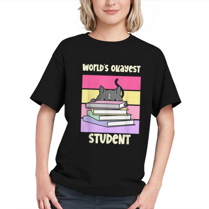World's Okayest Student Back to School Youth T-Shirt World's Okayest Student Back to School Youth T-Shirt