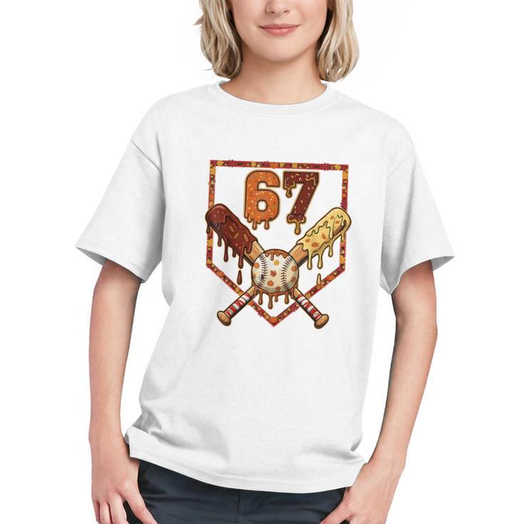 67 Baseball Drip Thanksgiving Six Seven Boys Teens Kids Graphic Youth