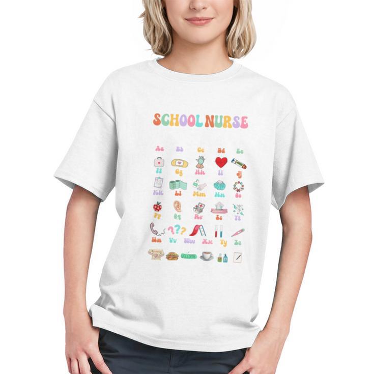 ABC Groovy Vibe: School Nurse Back to School Youth T-shirt ABC Groovy Vibe: School Nurse Back to School Youth T-shirt