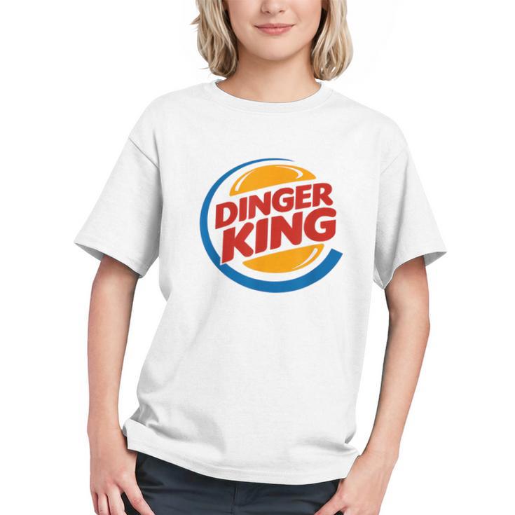 Baseball Dinger King Logo For Home Run Players And Fan Graphic Youth