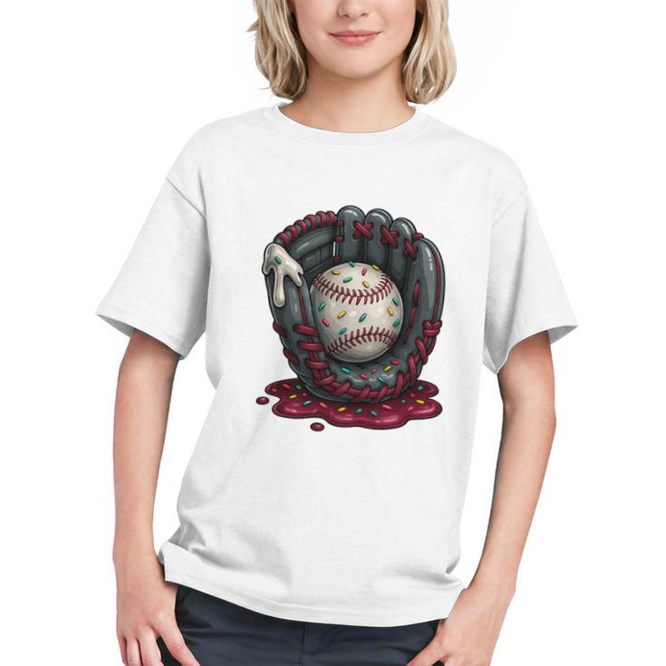 Baseball Drip Team For Boys And Girls Ice Cream Cool Premium Tri-Blend Graphic Youth