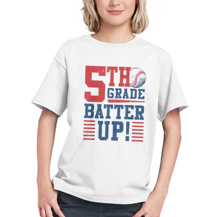 Baseball Fifth Grade Back To School 5th Grade Batter Up Graphic Youth