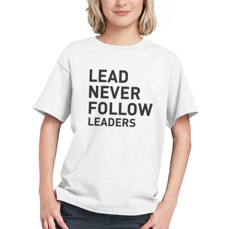 Baseball Lead Never Follow Leaders Team Captain Leadership Premium Tri-Blend Graphic Youth