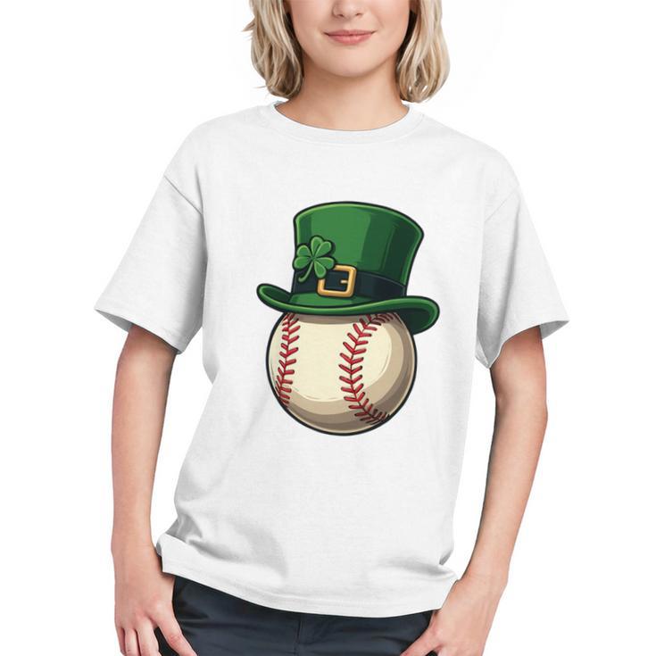 Baseball Leprechaun Hat Saint Patrick Retro Graphic Youth