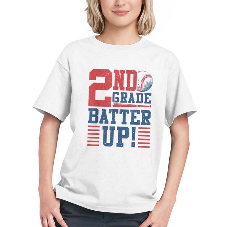 Batter Up for 2nd Grade! Back to School Youth T-shirt