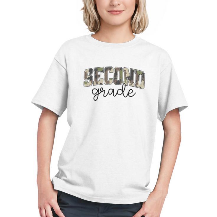 Blended in for 2nd Grade! Camo Back to School Youth T-shirt