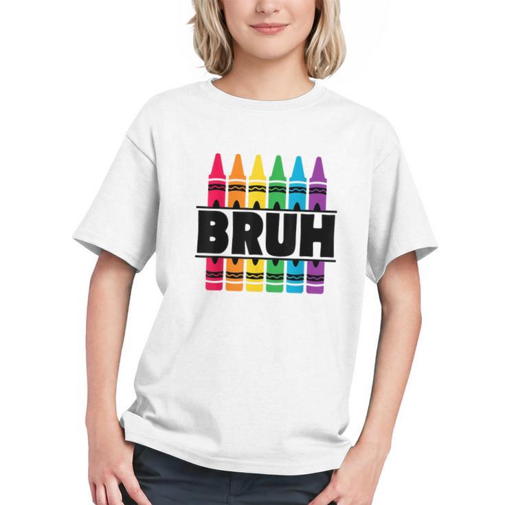 Color the First Day Fun! Crayons Back to School Youth T-shirt
