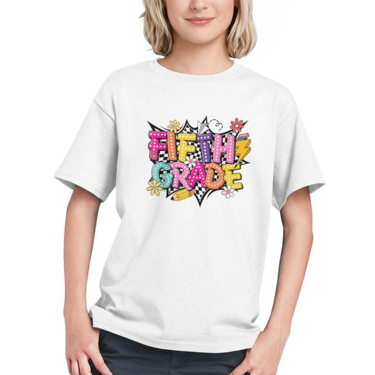Conquer 5th Grade! Vibrant Back to School Youth T-shirt