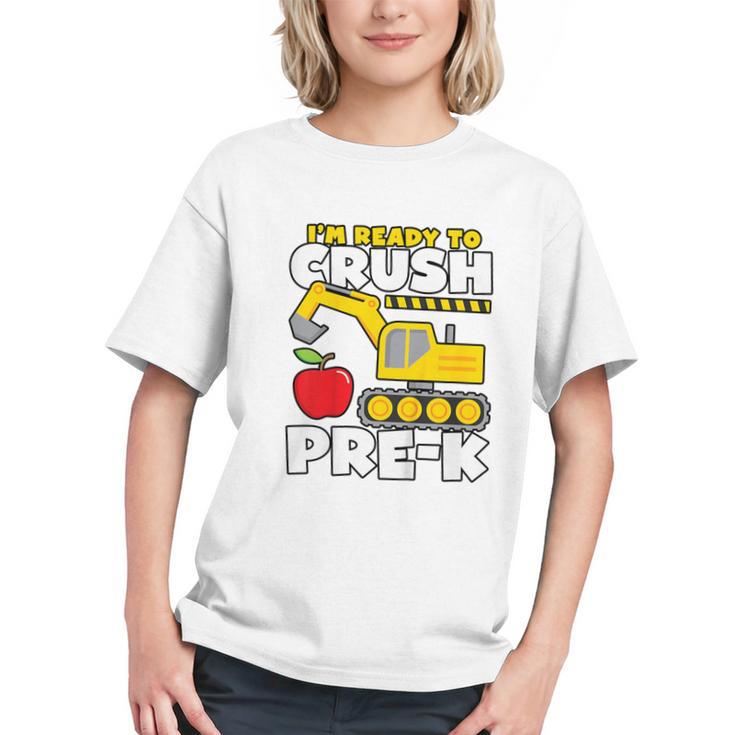 Digging Into Pre-K! Excavator Back to School Youth T-shirt