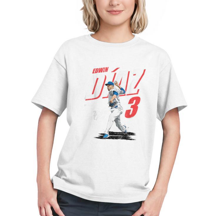 Edwin Diaz Los Angeles D Baseball Players MLBEDD204M Graphic Youth