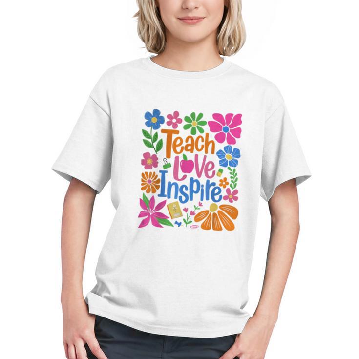 Empower Minds Daily: Teach Love Inspire Back to School Youth T-Shirt