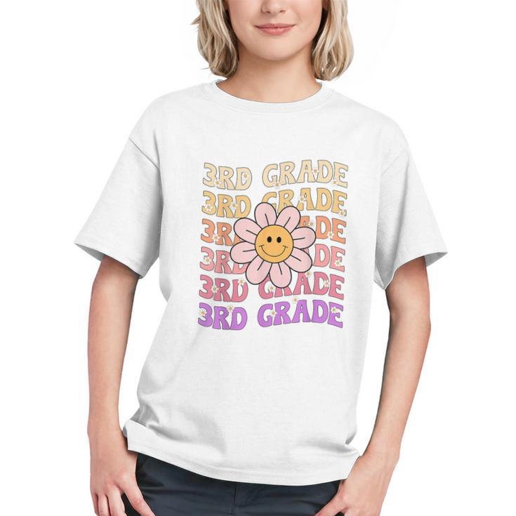 Groovy 3rd Grade Vibes Back to School Youth T-Shirt