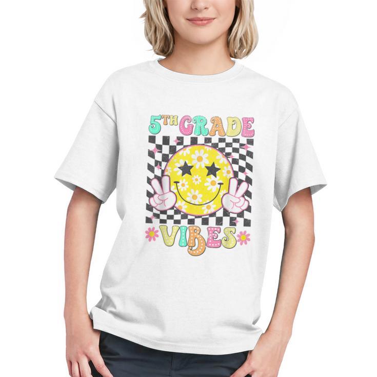 Groovy 5th Grade Smiles! Girls Back to School Youth T-shirt