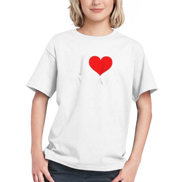 I Heart My Wawa Raglan Baseball Tee Graphic Youth